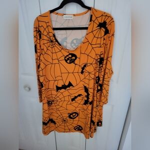 4/$10 Larace Bats and Cobwebs Blouse